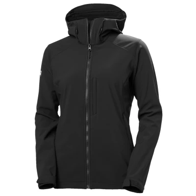 Image de Helly Hansen Femme Veste Softshell Paramount À Capuche, XL, Noir