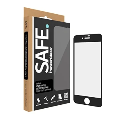 Image de PanzerGlass SAFE. by ® Screen Protector iPhone 8 7 6 6s SE (2020/2022) Edge to Protection d&#039;écran transparent Apple 1 pièce(s) Neuf