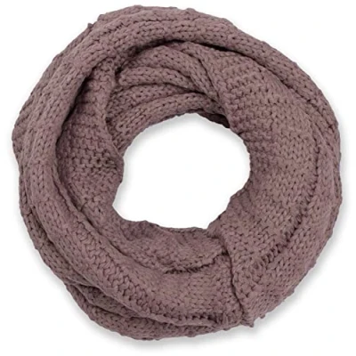 Image de styleBREAKER écharpe loop tricotée à carreaux, mailles fines unies, d&#039;hiver, unisexe 01018154, couleur:Mauve