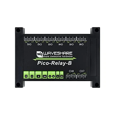 Image de Waveshare Industrial 8 Channel Relay Module for Raspberry Pi Pico Power Supply Isolation Photocoupler
