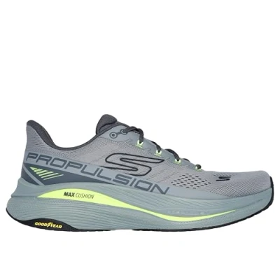 Image de Skechers MAX Cushioning Propulsion Baskets basses gray/multicoloured, Homme, Taille: 48, Gray/multi coloured Tissu / matière synthétique