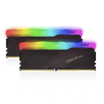 Image de KLEVV CRAS X RGB Lot de 2 mémoires Jeu DDR4 RAM XMP 2.0 Haute Performance 3200 MHz