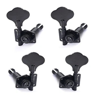 Image de Musiclily Mécaniques Basse 2x2 Open Gear Style pour Fender Jazz et Precision Bass 4 Cordes, Noir