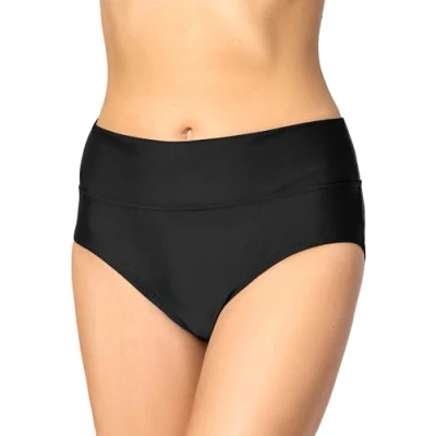 Image de Merry Style Bas de Bikini pour Femmes Plage et Piscine, Mode Bain Estivale Femme Caleçon Culotte Maillot MSVR5 (Noir (9240), 46)
