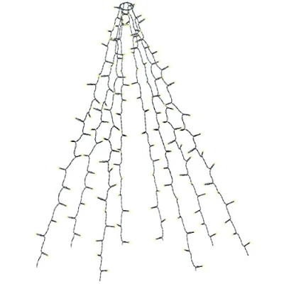 Image de Guirlande lumineuse 8 fils / 320 LED effet cascade pour sapin de Noël [Lunartec]