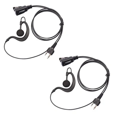 Image de COODIO 2 x Oreillette Pin Style G KIT PIéTON Écouteur Casque Microphone pour Midland Talkie Walkie Radio