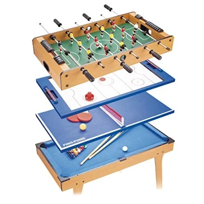 Image de Tachan Table 4 Jeux en 1 avec Pieds, HG207 4, Multicolore