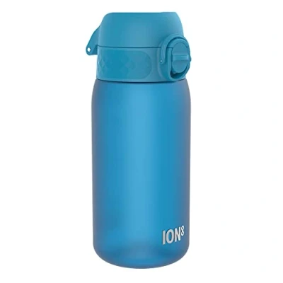 Image de Ion8 Gourde Enfant, 350ml, Anti Fuite, Facile à Ouvrir, Verrouillage Sécurisé, Lavable en Lave Vaisselle, Sans BPA, Poignée de Transport, Nettoyer, Carbone Neutre, Bleu