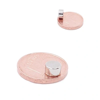 Image de Brudazon 25 Mini Aimants Disques 5x3 mm N52 Niveau Le Plus Forte en néodyme Ultra Fortes Aimant de Puissance pour modélisme, Photo, Tableau Blanc, Artisanat Disque Extra