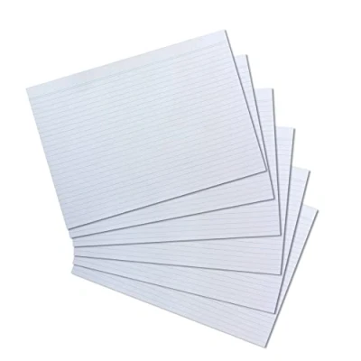 Image de Herlitz 10621282 Lot de 100 fiches bristol A4 lignées (Blanc) (Import Allemagne), Format