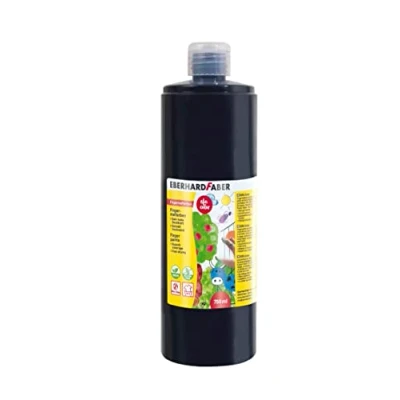 Image de Eberhard Faber 578999 Peinture au doigt EFA Color, noir, 750 ml, séchage rapide et lavable
