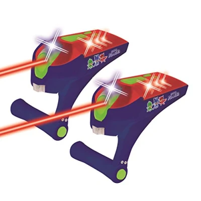 Image de Lexibook Pyjamasques Yoyo Bataille laser Infrarouge, game électronique pour enfants, 2 blasters, effets lumineux et sonores, vibrations, à piles, bleu/rouge, JG940PJM