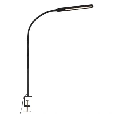 Image de BRILONER lampe à pince LED avec fonction tactile, dimmable par étapes, contrôle de la température couleur, bureau 8 watts, 600 lumens, noir, max. 1100mm (L)