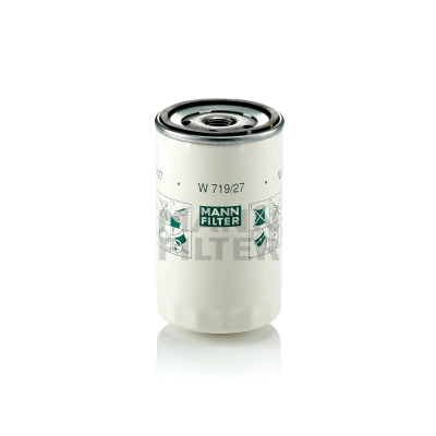 Image de MANN FILTER W 719/27 Filtre à huile 3/4 16 UNF avec un clapet de non retour vissé FORD: MONDEO 1, 2, Focus Mk1 3/5 portes