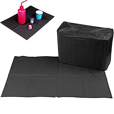 Image de 125 pcs bavoirs dentaires noirs, de tatouage imperméables jetables qualité supérieure Unihuby, couvertures table