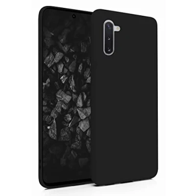 Image de MyGadget Coque pour Samsung Galaxy Note 10 Case TPU Souple &amp; Soft Cover Protection Extra Fine Légère Étui Coloré Anti Choc et Rayures Noir