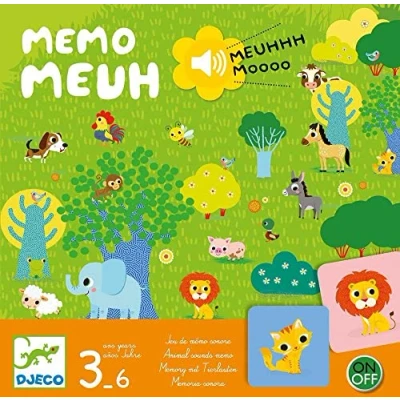 Image de Djeco jeu de mémo avec son memo meuh