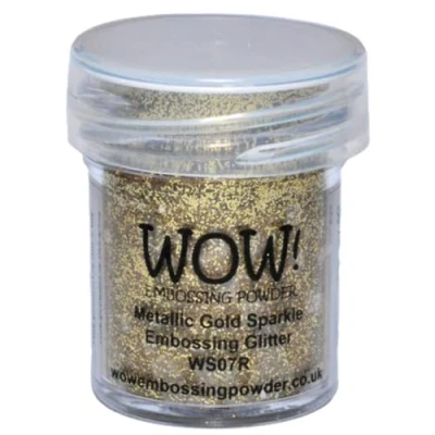 Image de WOW! Poudre à Embosser 15 ML, Paillettes dorées métallisées