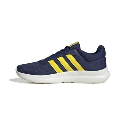 Image de adidas Homme Lite Racer 4.0 Shoes Chaussures, Bleu foncé, Jaune, Blanc, 41 1/3 EU