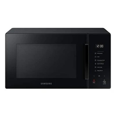 Image de Samsung MG23T5018AK Four à micro ondes, 23 L, 1100 W, cuisson automatique et Home Dessert, design verre, noir