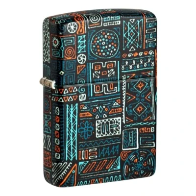 Image de ZIPPO Tribal Pattern African Design 540 Color Image Refillable Windproof Lighter in Gift Box