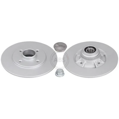 Image de A.B.S. 16058C Disque de frein 238 8 4 100 plein revêtu avec bague ABS RENAULT: CLIO 2, 1, MEGANE 1
