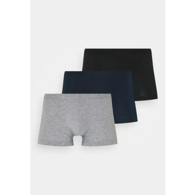 Image de Schiesser 3PACK Unterhose Organic Cotton 95/5 Essentials Shorty, Homme, Taille: Small, Dark blue/grey/black