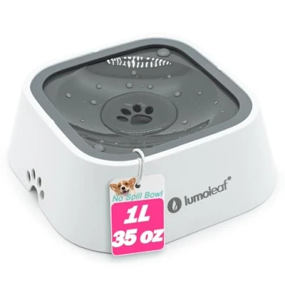 Image de LumoLeaf Gamelle à Eau pour Chien 1 l Anti éclaboussures Fuite Distributeur d&#039;eau Chat et Animaux domestiques