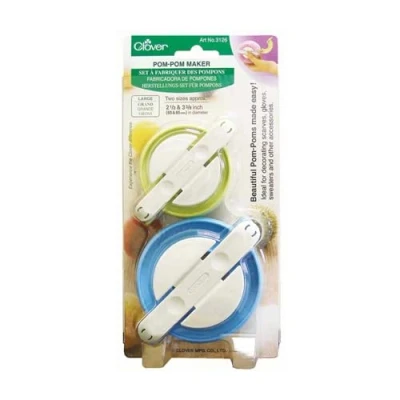 Image de Clover Pom Makers Large 2.5&quot; &amp; 3.375&quot; 2/Pkg