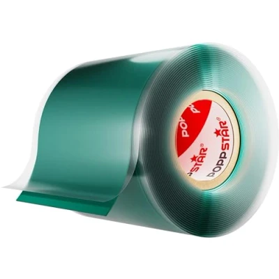 Image de POPPSTAR 3m ruban en silicone auto fusionant (auto amalgamant, vulcanisant), isolant et bande d&#039;étanchéité (eau, air), 50 mm de large, vert