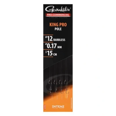 Image de Gamakatsu Pro Commercial King Pole 15cm Sans Ardillon (8 pcs) Maat : haak 18 0.13mm