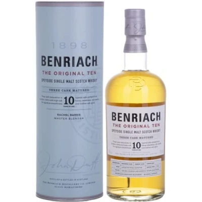 Image de Benriach THE ORIGINAL TEN Single Malt Three Cask Matured 43% Vol. 0,7l in Giftbox