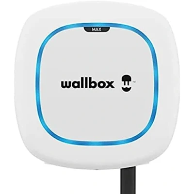 Image de Wallbox Pulsar Max, Chargeur pour Véhicules Électriques (7.4kW, Type 2, Wi FI, Bluetooth, OCPP, Intérieur/Extérieur, 5m, Installation Facile), Compatible avec Alexa Et Google Home, Blanc