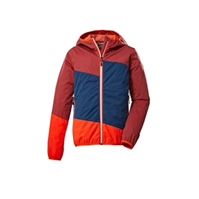 Image de killtec Boy&#039;s Veste fonctionnelle 2 couches/veste d&#039;extérieur avec capuche KOS 223 BYS JCKT, rust red, 152, 39274 000