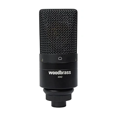 Image de WOODBRASS XM2 Micro Voix et Instrument Microphone XLR Supercardioïde pour Enregistrement Studio, Mao, Home Studio. Capsule Préampli Pro : Signal Fin, Dynamique détaillé