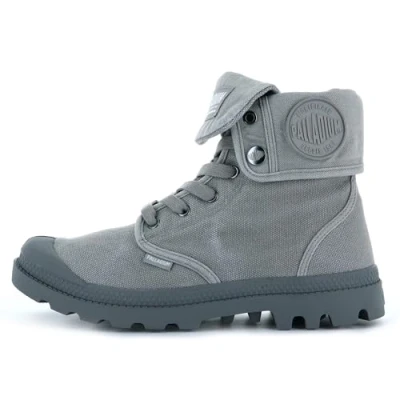 Image de Palladium Baggy Bottines à lacets, Femme, Taille: 41, Titanium/high rise Coton