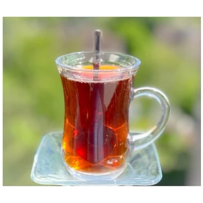 Image de Topkapi Lot de 18 Tasses à thé Turc Keyif Sultan, 6 Verres thé, sous Verres, cuillères café, Ensemble Complet