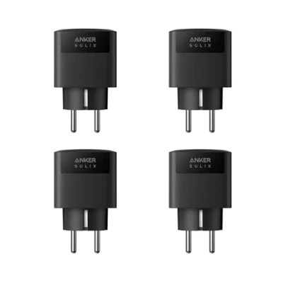 Image de Anker SOLIX Prise Intelligente pour Solarbank série 2, Wi FI, Bluetooth, détection précise, économies d&#039;énergie, Plug&amp;Play, Application Intelligente, Charge Max. 2 500 W, Solaire à Domicile, 4 Prises
