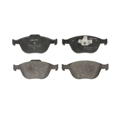 Image de DELPHI LP1724 Jeu de plaquettes frein non préparé pour indicateur d&#039;usure avec tôle anti bruit sans accessoires FORD: Transit Connect Mk1 Van