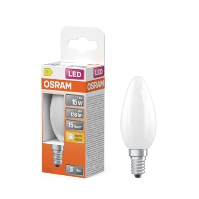 Image de OSRAM 4099854466038 LED CEE D (A G) E14 1 W blanc chaud (Ø x H) 35.00 mm pc(s)