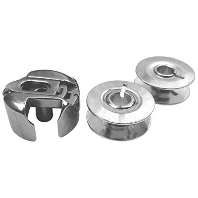 Image de Capsule + 2 bobines métalliques pour machine à coudre Pfaff 1221, 1222, 1222E, 1222SE, 1229