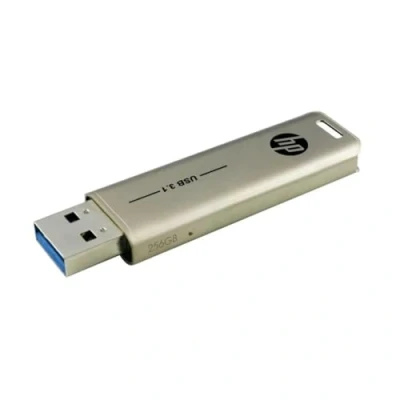 Image de HP Clé USB 3.1 x796w 256 Go, Design Push and Pull, Finition métallique