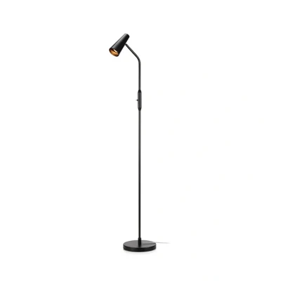 Image de Markslöjd Lampadaire Crest noir abat jour mobile