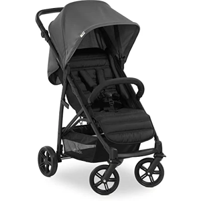 Image de Hauck Poussette Canne Compacte Rapid 4, dès la Naissance, Jusqu&#039;à 25kg, Légère, Pliable, Fonction Allongée, Réglable en Hauteur, Grand Panier, Gris