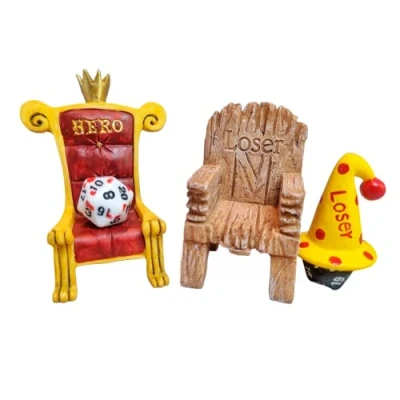 Image de Power Beast Dungeon Trône et Chaise pour Dés de Jeu rôle, Dice Jail, Prison Les Dés, Polyédriques, Set D&amp;D, Master, Dragones y Mazmorras, DND.