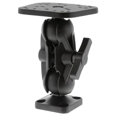 Image de Support à rotule Scotty 1.5&#039;&#039; avec petite plaque pour sondeur de 5 7&quot; . bateau