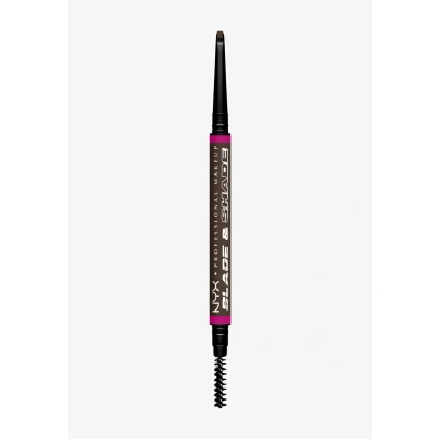 Image de NYX Professional Makeup Blade &amp; Shade, Crayon sourcils double embout, tenue jusqu&#039;à 16h, Espresso