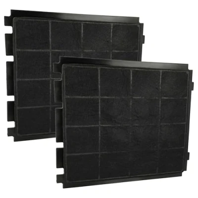 Image de vhbw 2x Filtres à charbon actif compatible avec Airforce CONCRETE Gabrielle, F181 VILLA 875770, HLAMP021 hotte aspirante