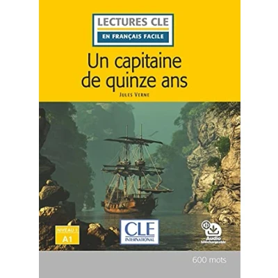 Image de Un capitaine de 15 ans Niveau 1/A1 Lecture CLE en français facile Livre + Audio téléchargeable