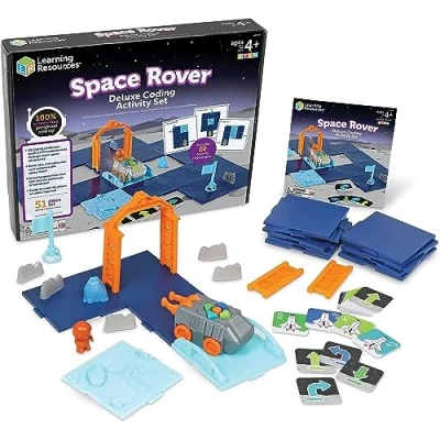 Image de Learning Resources Kit Deluxe d’activités de programmation véhicule l’espace, pour enfants, STEM jouets Cadeau les enfants 5 6 7 8 ans, garçons et filles